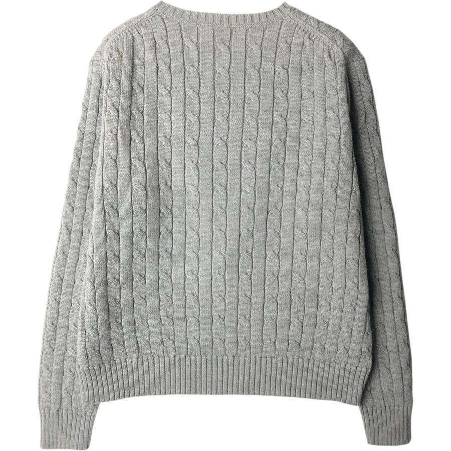 Ralph Lauren - 古着 ラルフローレン Ralph Lauren RALPH LAUREN SPORT ケーブル編み コットンニットセーター レディースL相当 /eaa493901 古着 ラルフローレン Ralph Lauren POLO RALPH LAUREN ケーブル編み