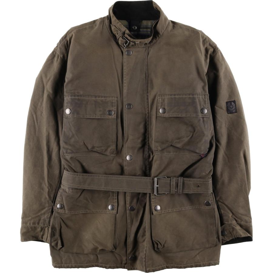 古着 ベルスタッフ Belstaff 中綿入り ワックスコットン オイルドジャケット 英国製 メンズXL相当/eaa619679 BELSTAFF（ベルスタッフ） 古着 中綿入り ワックスコットン オイルド
