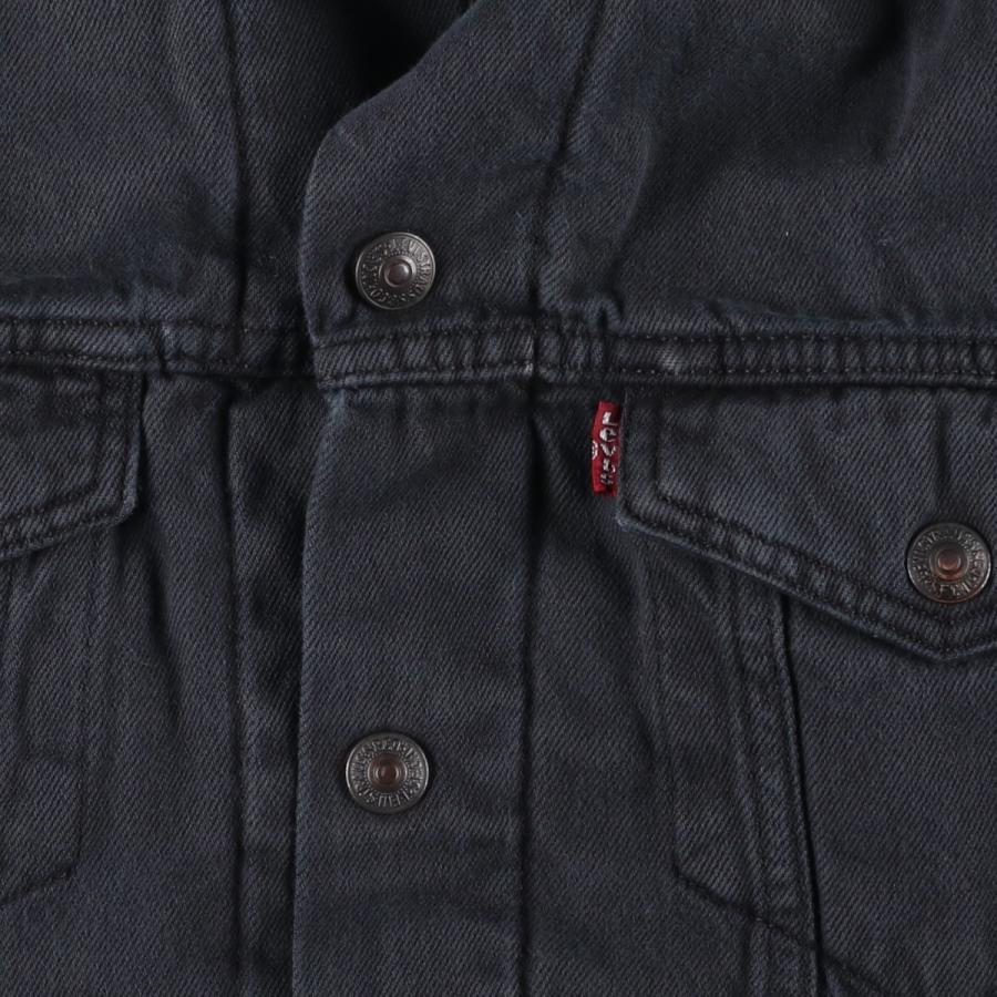 Levi's（リーバイス） 古着 ブラックデニムボアジャケット メンズM相当