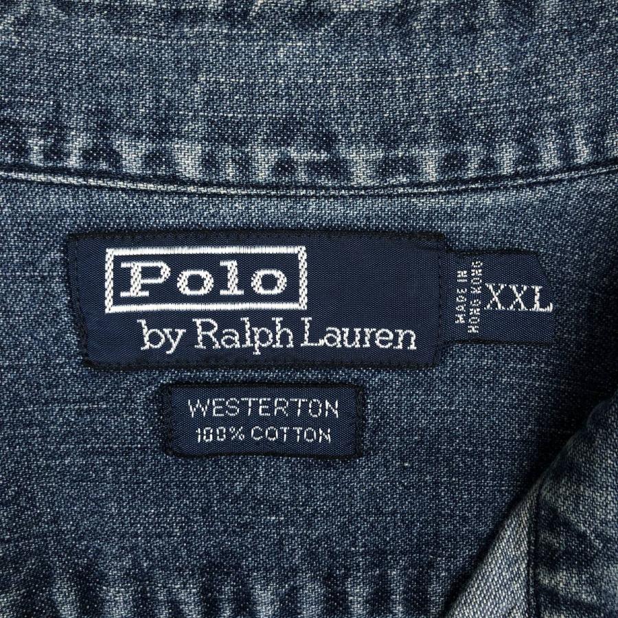 古着 ラルフローレン Ralph Lauren POLO by WESTERTON 長袖 デニム
