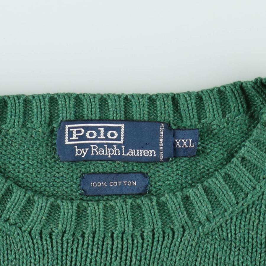 古着 ラルフローレン Ralph Lauren POLO by Ralph Lauren コットンニットセーター メンズXXL相当/eaa619982 古着 ラルフローレン Ralph Lauren POLO by コットンニットセーター