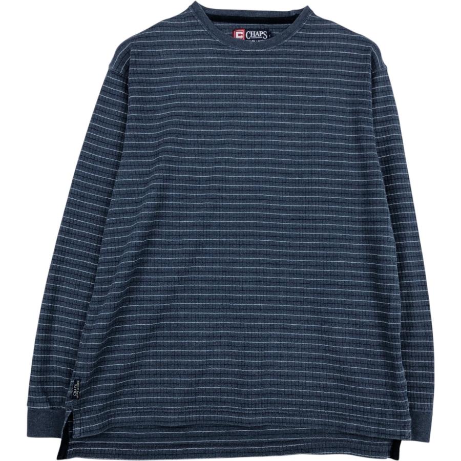 古着 ラルフローレン Ralph Lauren CHAPS チャップス ボーダー柄 