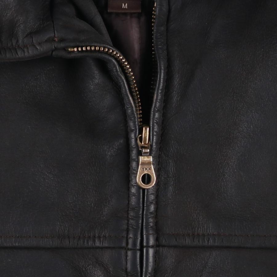 古着 celio スイングトップタイプ レザーブルゾン メンズM相当