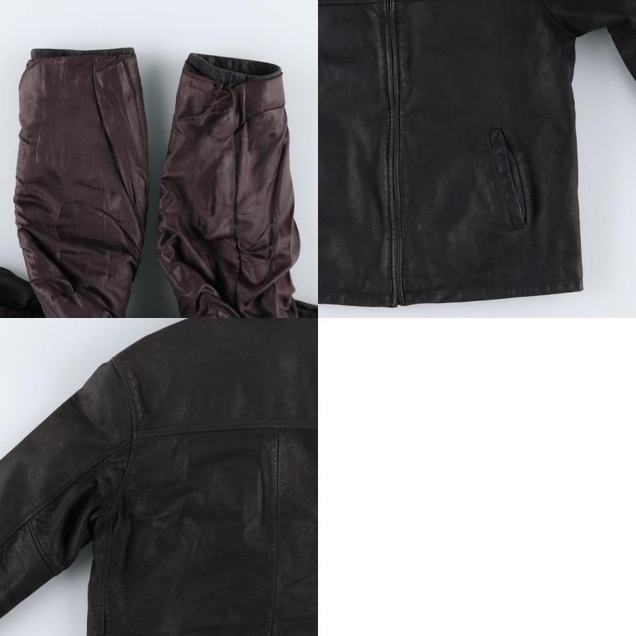 古着 celio スイングトップタイプ レザーブルゾン メンズM相当