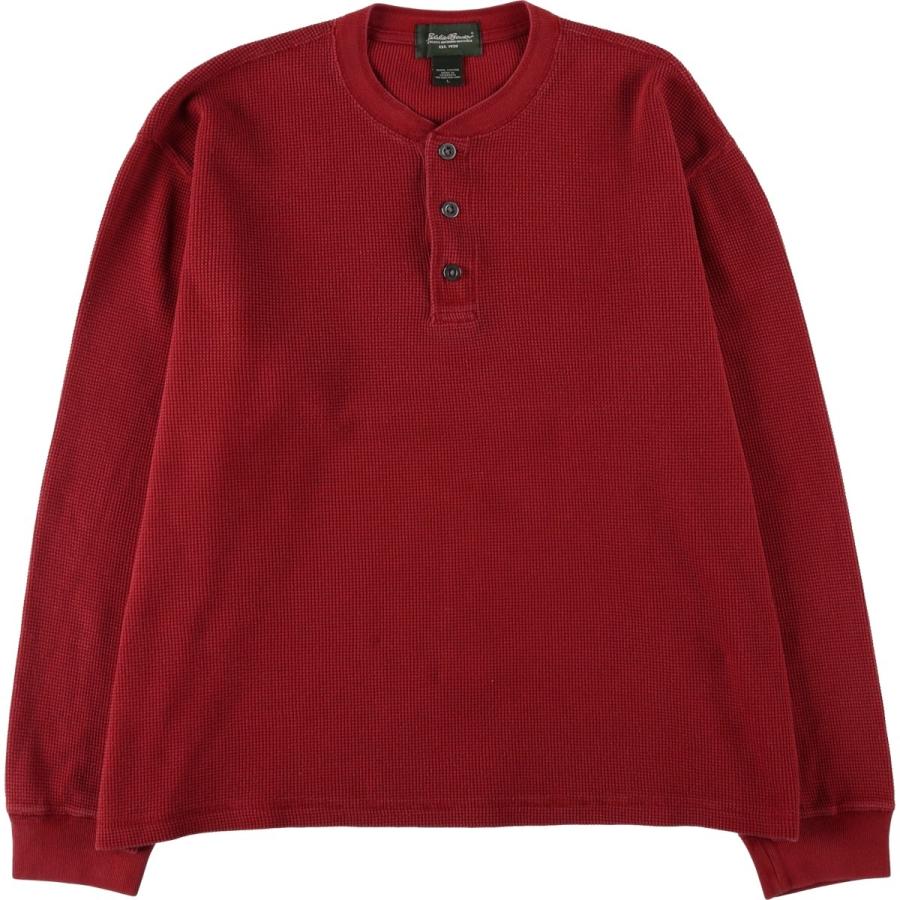 Eddie Bauer（エディーバウアー） 古着 ヘンリーネック サーマルロンT 
