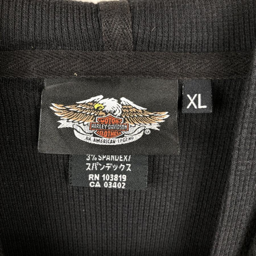 古着 ハーレーダビッドソン フード付き モーターサイクル ヘンリー