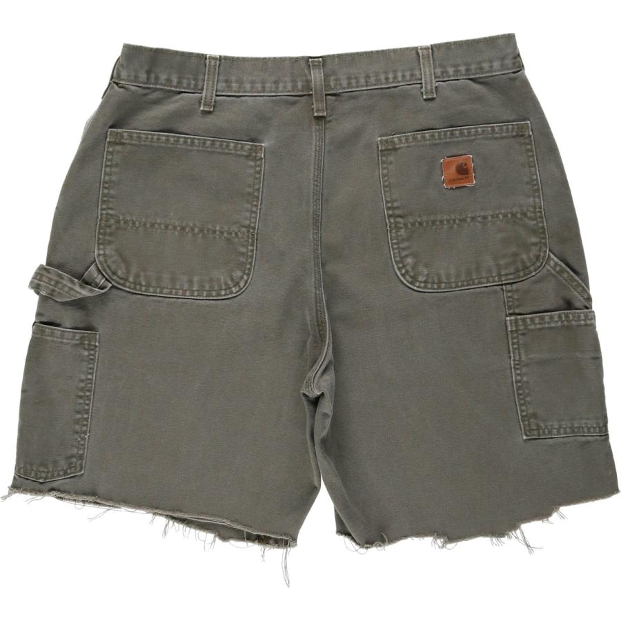 古着 カーハート Carhartt Dungaree Fit カットオフ ダック地ペインターショーツ ショートパンツ メンズw35相当/eaa620686 Carhartt（カーハート） 古着 Carhartt Dungaree Fit カットオフ