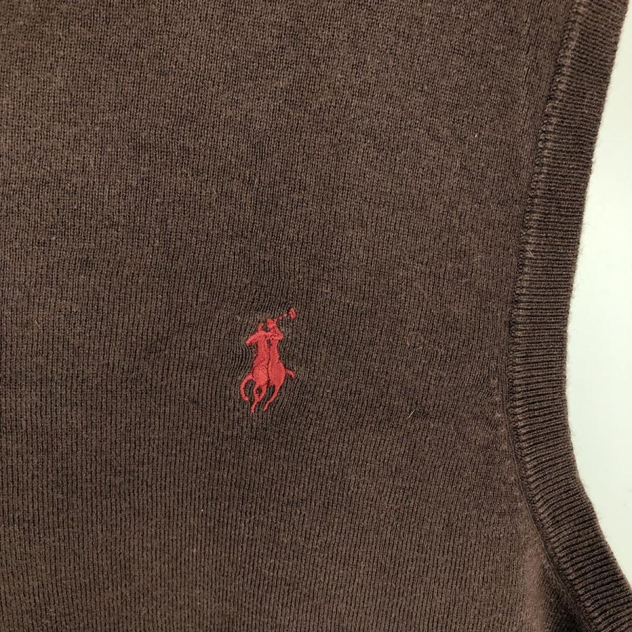 古着 ラルフローレン Ralph Lauren POLO by Vネック ピマコットン 