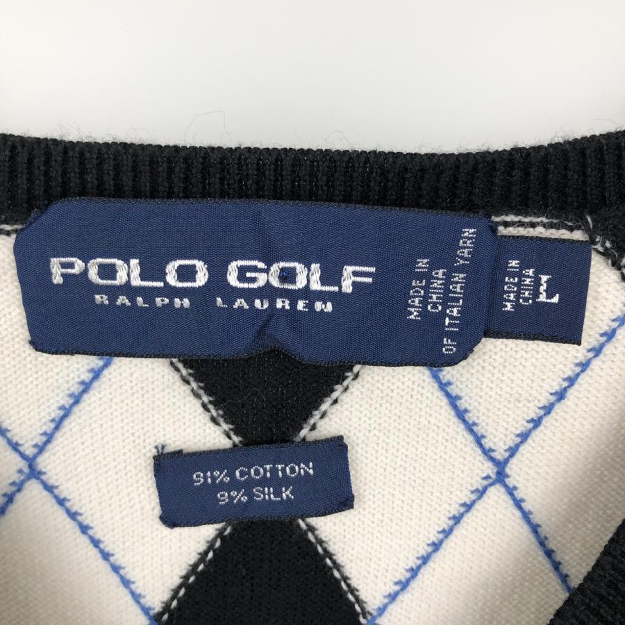 古着 ラルフローレン Ralph Lauren POLO GOLF ポロゴルフ アーガイル柄