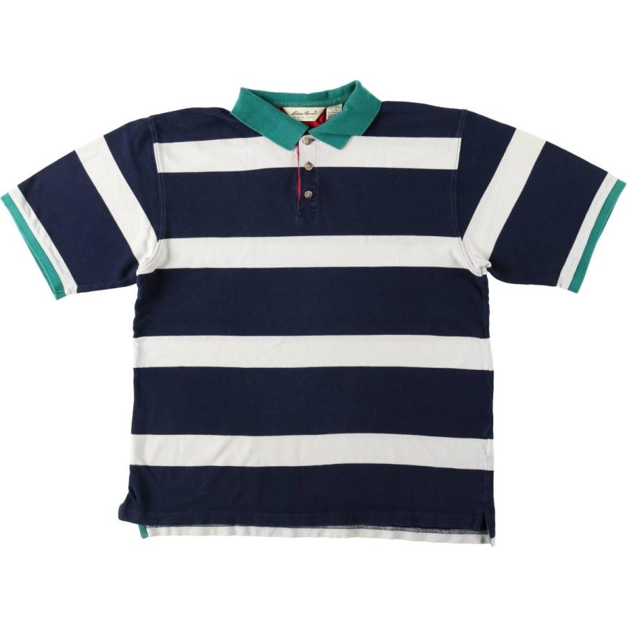 Eddie Bauer（エディーバウアー） 古着 90年代 半袖 ボーダー 