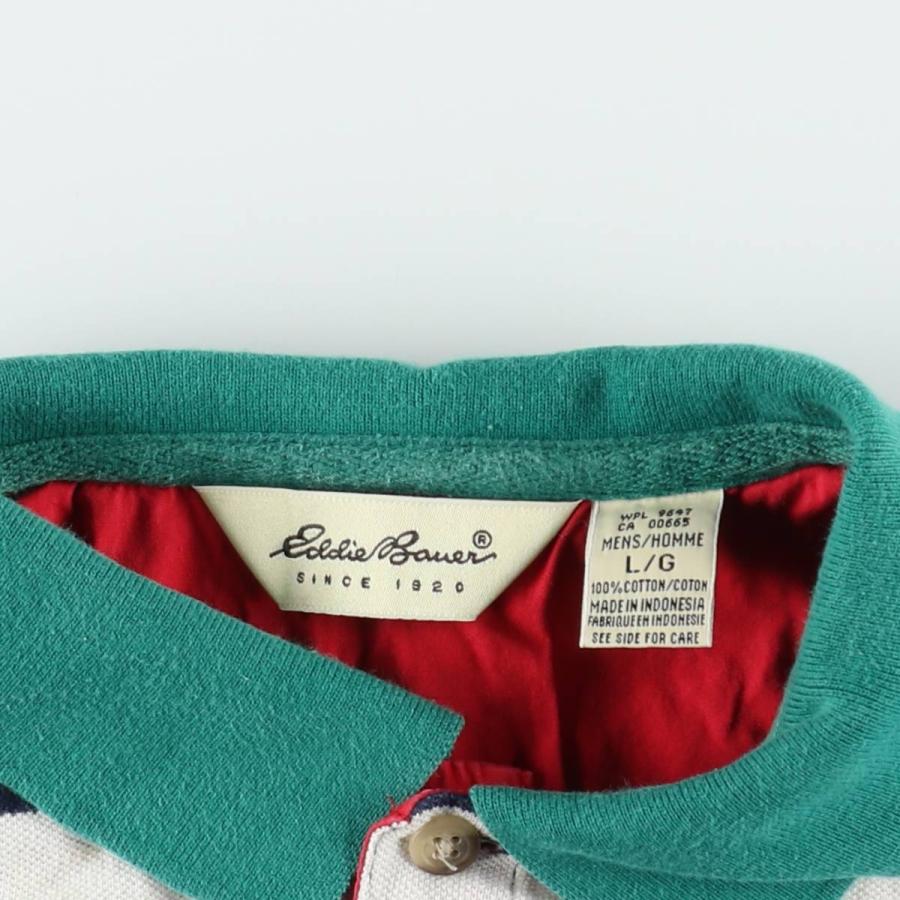 Eddie Bauer（エディーバウアー） 古着 90年代 半袖 ボーダー 