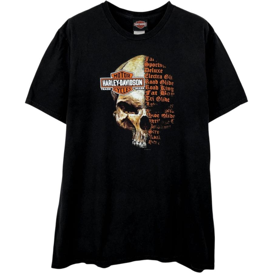 古着 ハーレーダビッドソン Harley-Davidson ドクロ柄 スカル柄 スカル