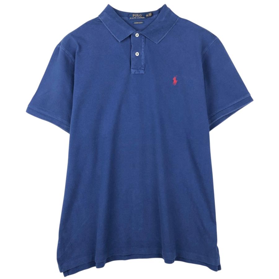 未使用 Polo Ralph Lauren Slim Fit 半袖ポロシャツ L 古着 ラルフローレン Ralph Lauren POLO RALPH LAUREN CUSTOM SLIM FIT