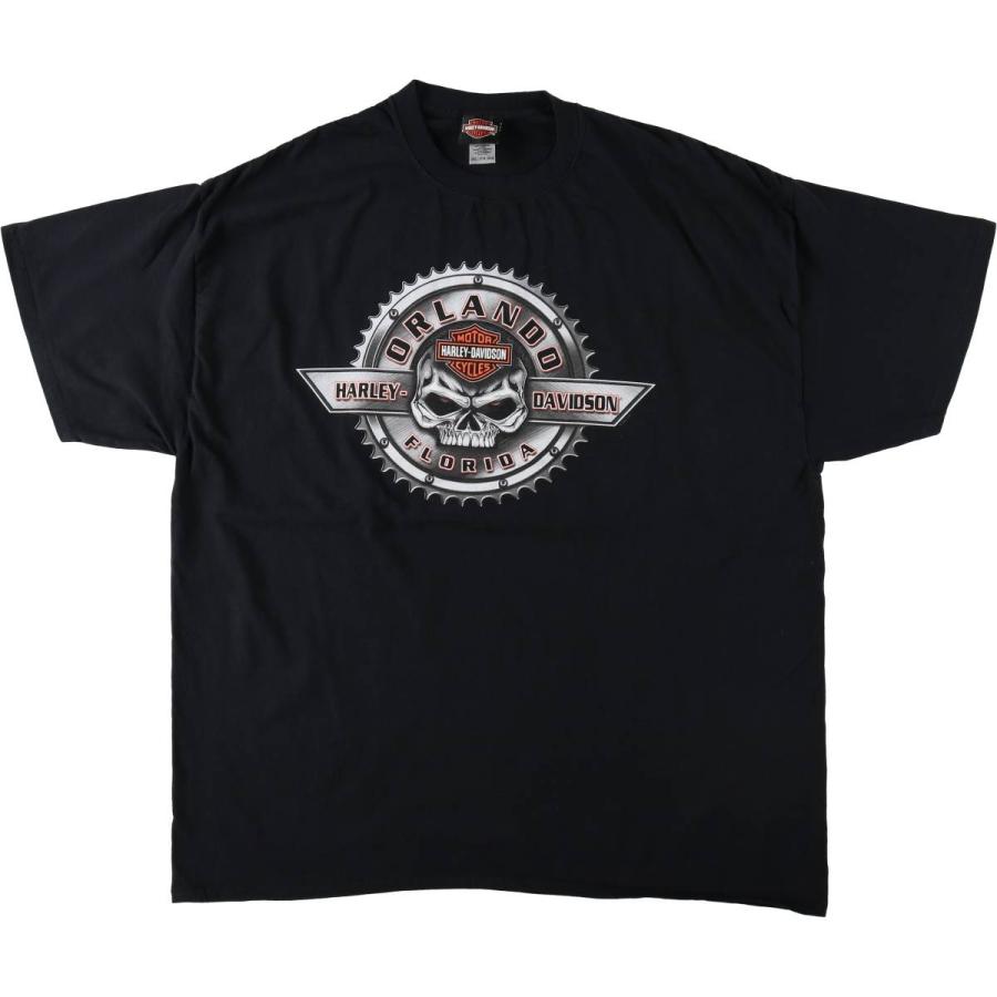 古着 ハーレーダビッドソン Harley-Davidson ドクロ柄 スカル柄