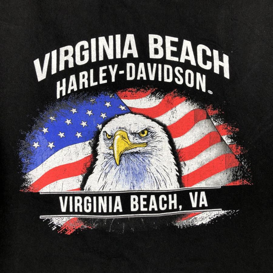 古着 ハーレーダビッドソン Harley-Davidson ドクロ柄 スカル柄 鷲柄 