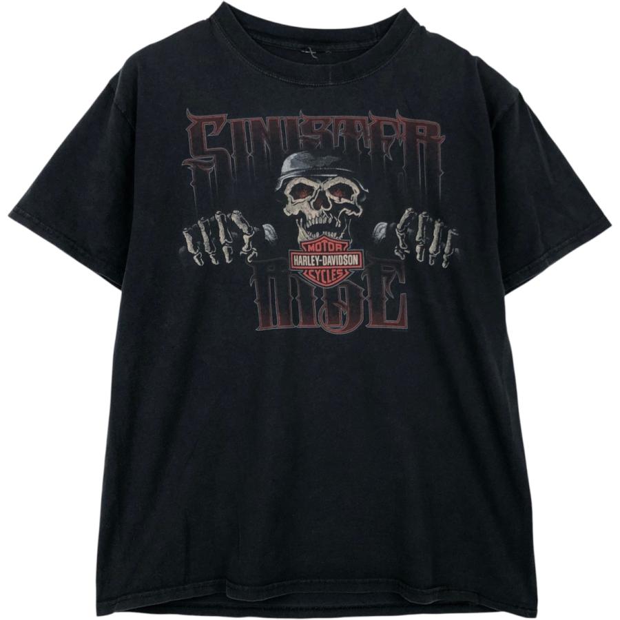 古着 ハーレーダビッドソン Harley-Davidson ドクロ柄 スカル柄 