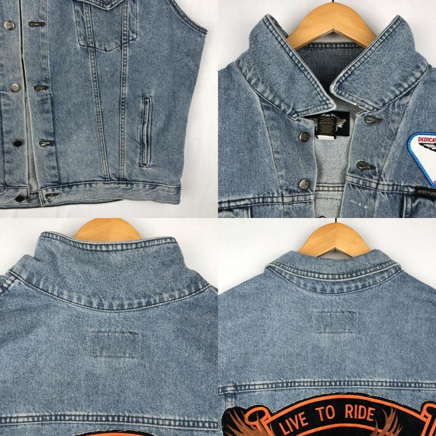 古着 ハーレーダビッドソン Harley-Davidson 星条旗柄 鷲柄 イーグル柄