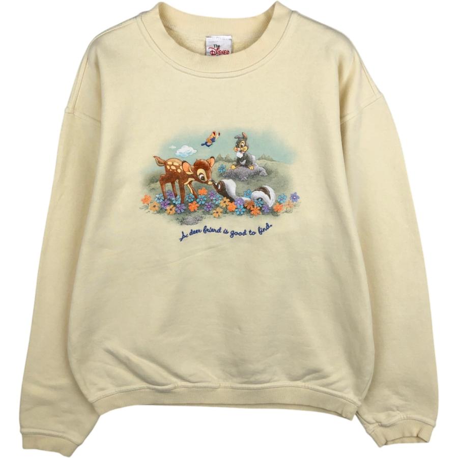 古着 00年代 ディズニー DISNEY BAMBI バンビ キャラクタースウェットシャツ トレーナー レディースL相当/eaa621154 古着 00年代 ディズニー DISNEY BAMBI バンビ キャラクタースウェット