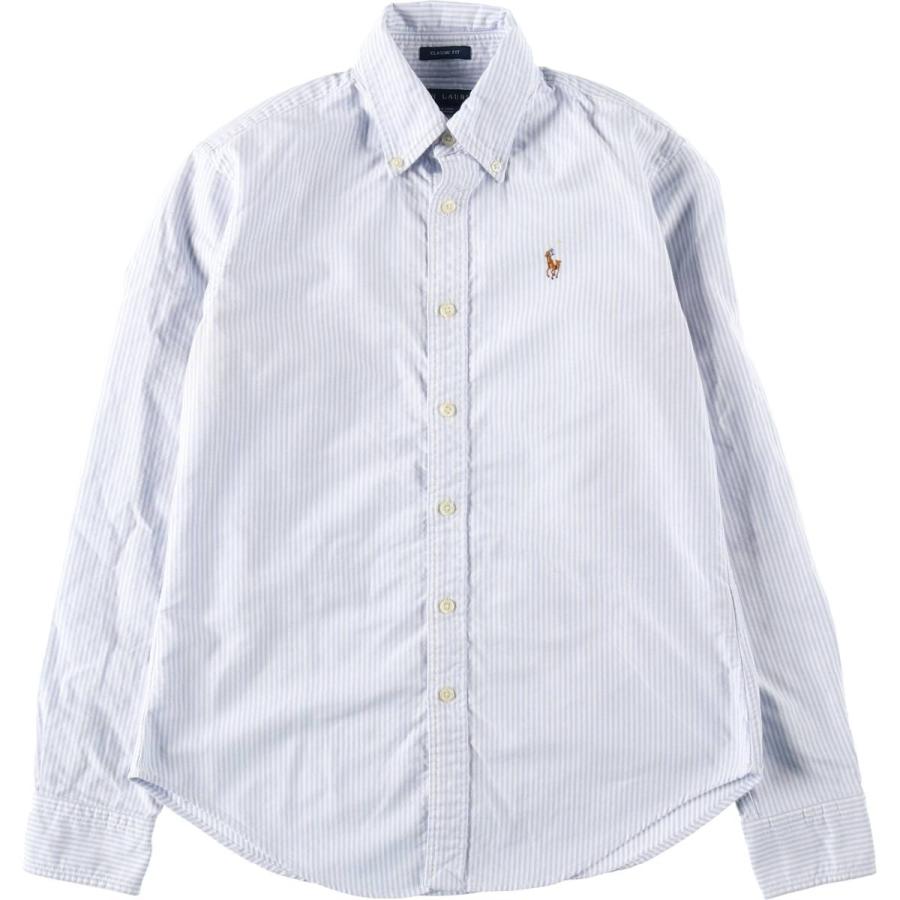 古着 ラルフローレン Ralph Lauren CLASSIC FIT クラシックフィット 長袖 ボタンダウンストライプシャツ レディースS相当/eaa621245 古着 ラルフローレン Ralph Lauren CLASSIC FIT クラシックフィット