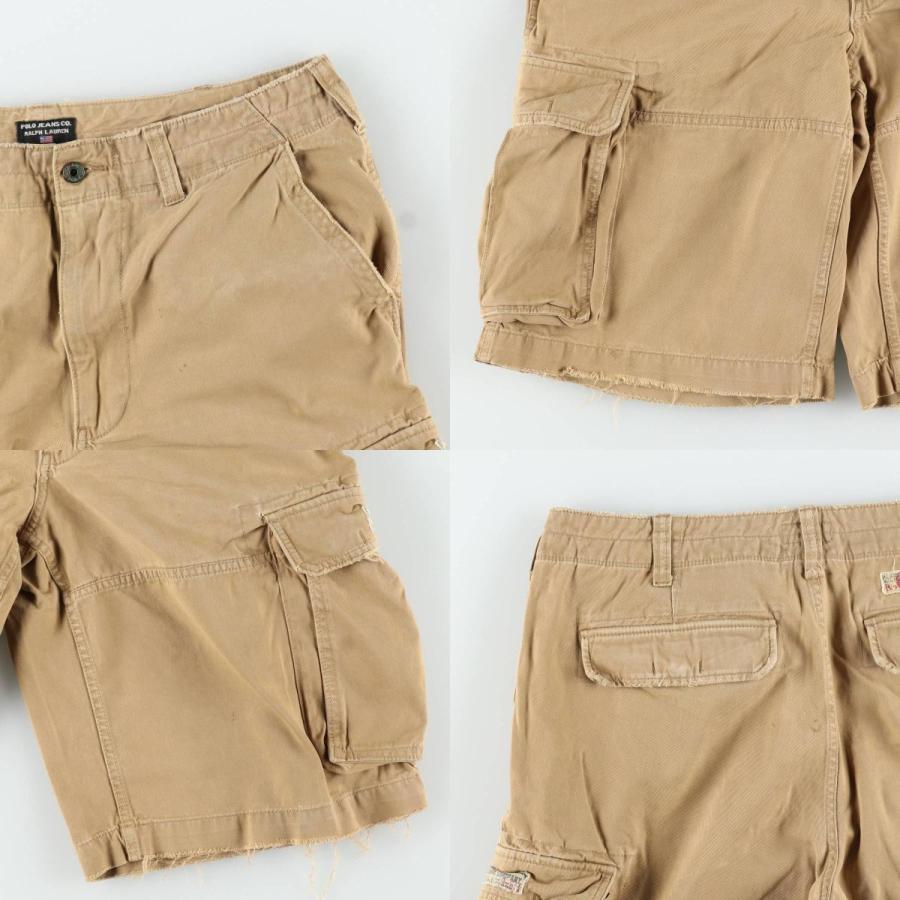 90s 00s ラルフローレン コットン カーゴ ショーツ W37 古着 00年代 ラルフローレン Ralph Lauren POLO JEANS COMPANY カーゴ