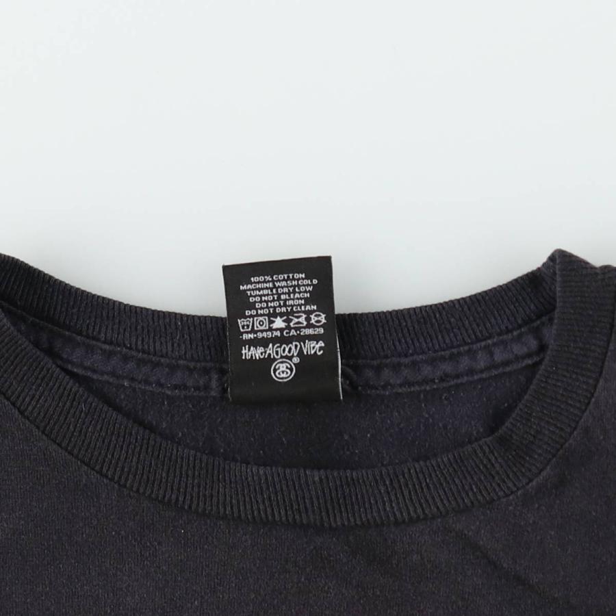 ❗️期間限定SALE❗️ステューシー スケートTシャツ ブラックL STUSSY（ステューシー） 古着 サーフ スケートTシャツ メンズM相当