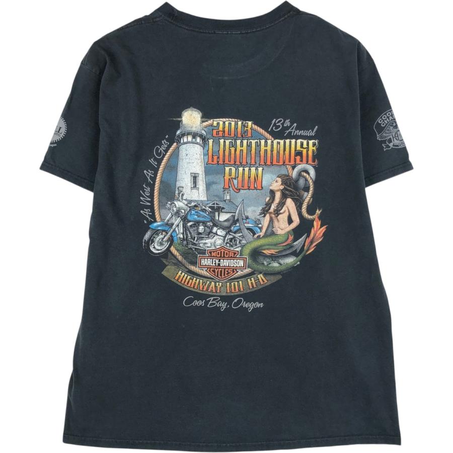 【USA古着】ハーレーダビッドソン Tシャツ6XL コンドル　機関車　レトロ 古着 ハーレーダビッドソン Harley-Davidson モーターサイクル バイクT