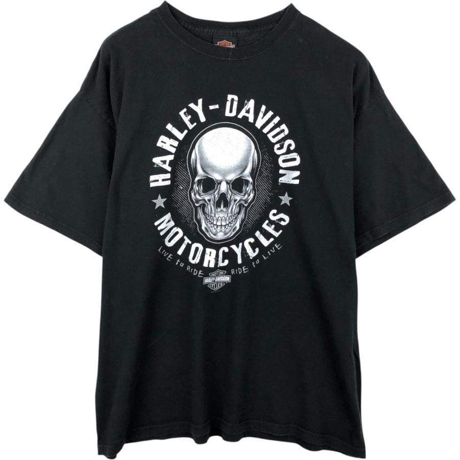 古着 ハーレーダビッドソン Harley-Davidson ドクロ柄 スカル柄