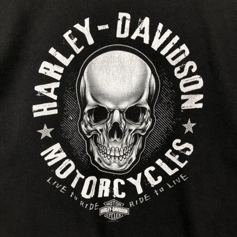 古着 ハーレーダビッドソン Harley-Davidson ドクロ柄 スカル柄