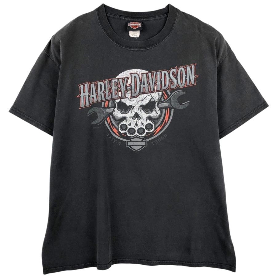 古着 ハーレーダビッドソン Harley-Davidson ドクロ柄 スカル柄