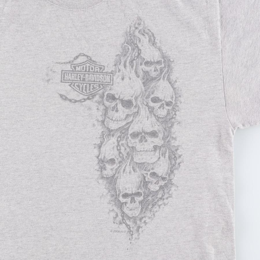 古着 00年代 ハーレーダビッドソン Harley-Davidson ドクロ柄 スカル柄