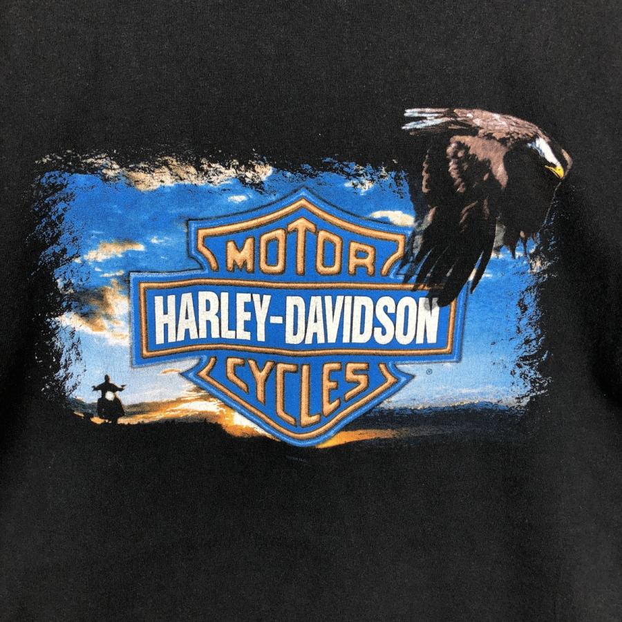 古着 00年代 Harley-Davidson ハーレーダビッドソン 鷲柄 イーグル柄