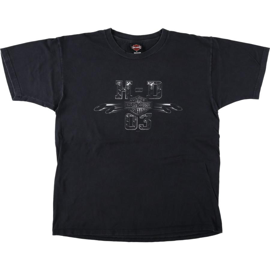 USA製 Harley-Davidson Tシャツ　フェード　ハーレーT 2XL 古着 00年代 ハーレーダビッドソン Harley-Davidson モーターサイクル