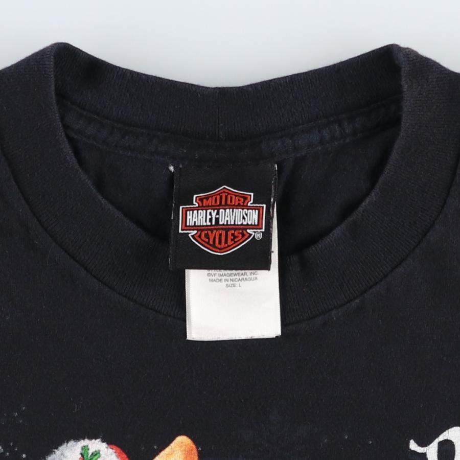 00s ハーレーダビッドソン ガール エロ ノースリーブ Tシャツ tee 古着 古着 00年代 ハーレーダビッドソン Harley-Davidson ピンナップガール