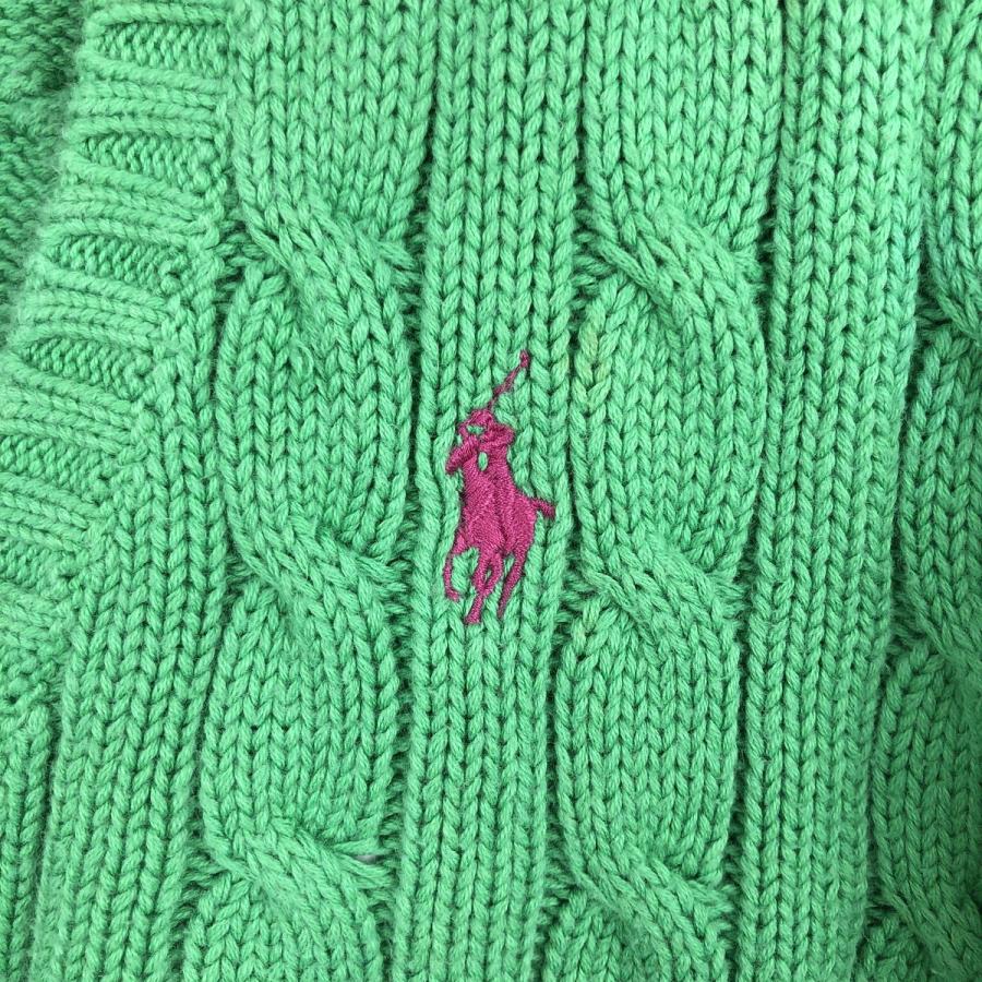 古着 ラルフローレン Ralph Lauren RALPH LAUREN SPORT ケーブル編み V