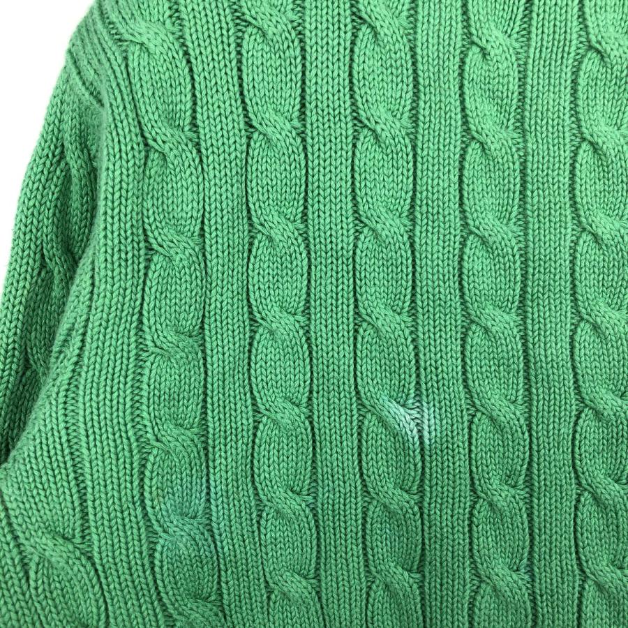 古着 ラルフローレン Ralph Lauren RALPH LAUREN SPORT ケーブル編み V