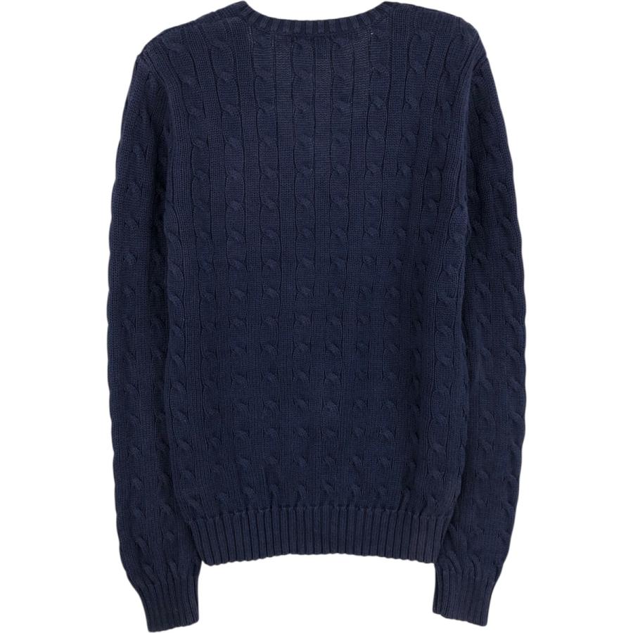 古着 ラルフローレン Ralph Lauren RALPH LAUREN SPORT ケーブル編み コットンニットセーター レディースM /eaa304144 古着 ラルフローレン Ralph Lauren RALPH LAUREN SPORT ケーブル編み V