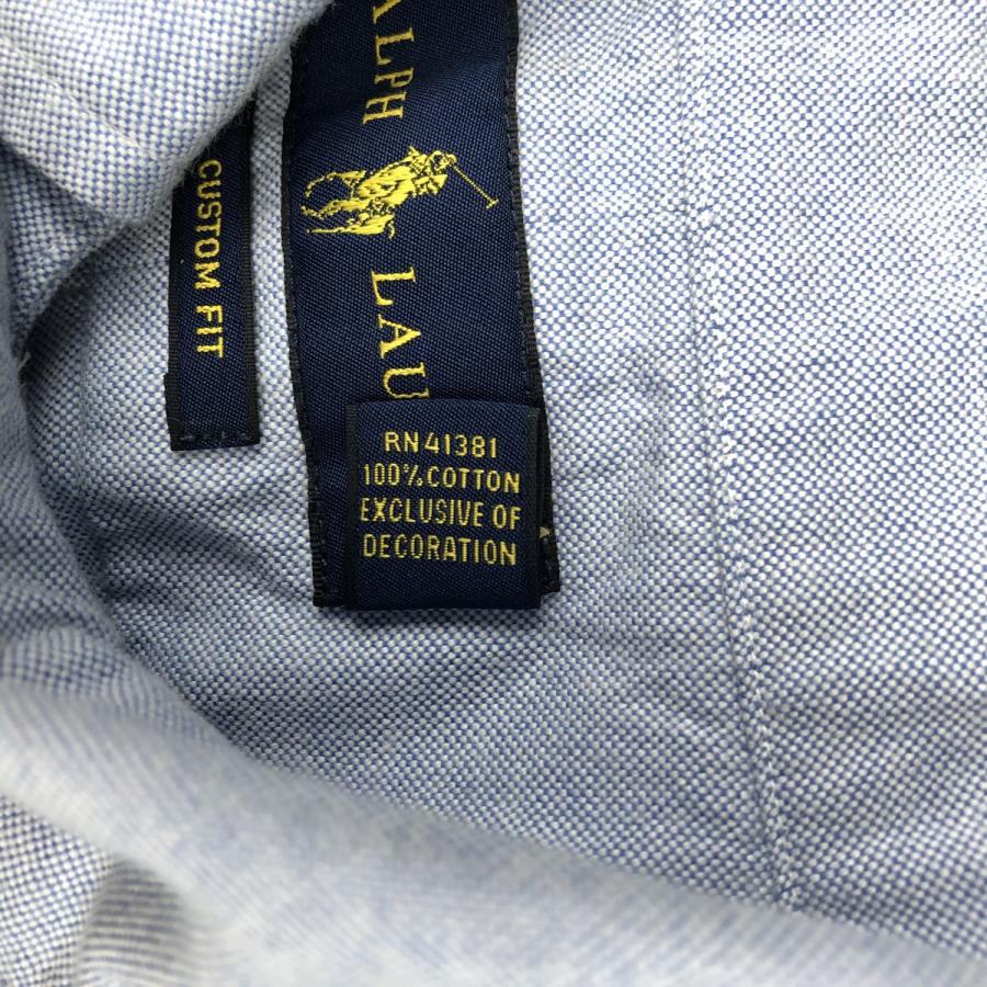 古着 ラルフローレン Ralph Lauren CUSTOM FIT 長袖 ボタンダウンシャツ メンズL相当/eaa621757 古着 ラルフローレン Ralph Lauren CUSTOM FIT 長袖 ボタンダウン