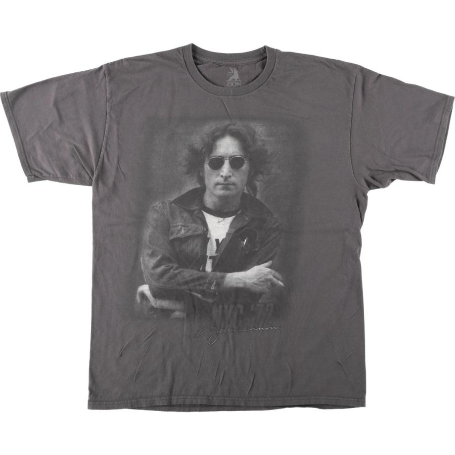 古着 ZION JOHN LENNON ジョンレノン バンドTシャツ バンT メンズL相当 