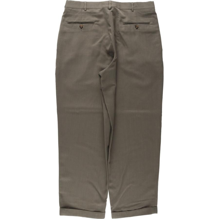 古着 90年代 SLATES ツータック ウールパンツ スラックス USA製 メンズ