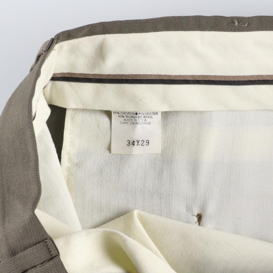 古着 90年代 SLATES ツータック ウールパンツ スラックス USA製 メンズ
