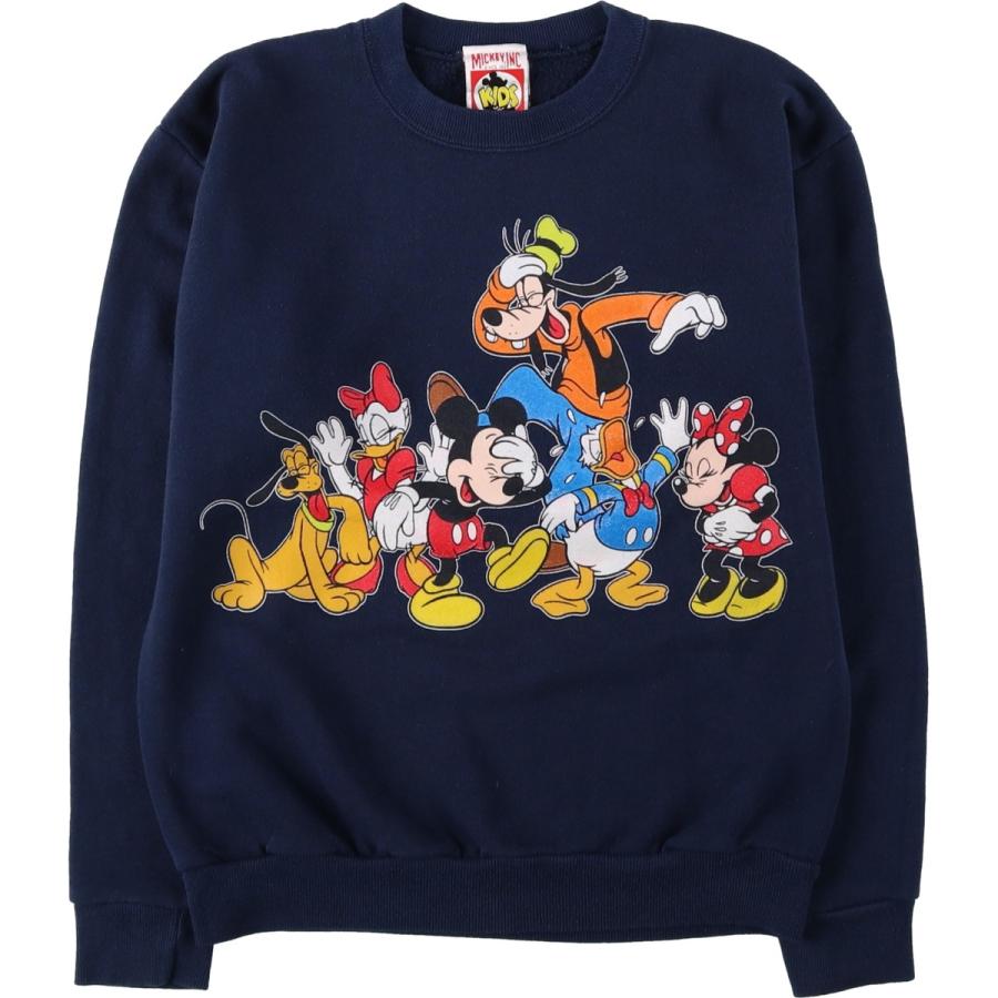 古着 90年代 MICKEY INC DISNEY ディズニー キャラクタースウェット 