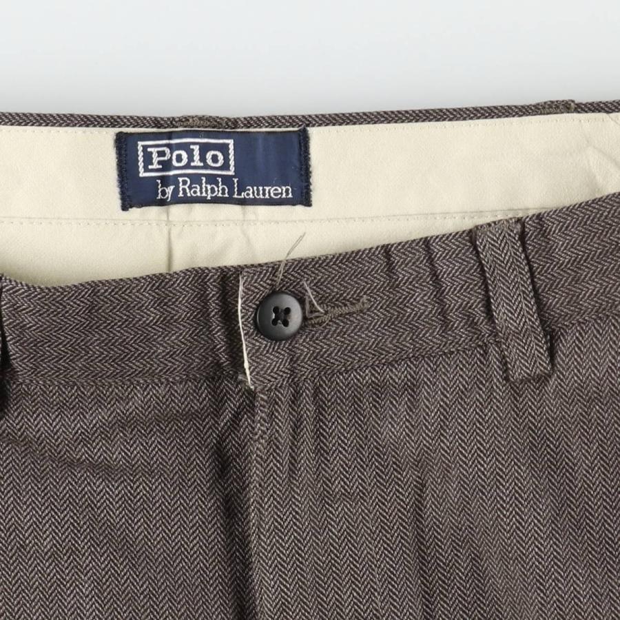 古着 ラルフローレン Ralph Lauren POLO by ツータック ヘリンボーン