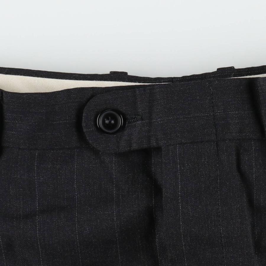 古着 ~90年代 ストライプ柄 ツータック スラックスパンツ メンズw35