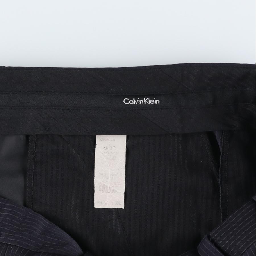 古着 カルバンクライン   ストライプ柄 スラックスパンツ メンズw37相当/eaa622803 Zyliss（チリス） 古着 カルバンクライン Calvin klein ストライプ柄