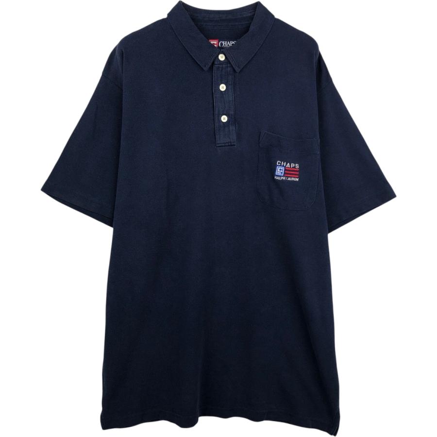 古着 ラルフローレン Ralph Lauren CHAPS チャップス 半袖 ポロシャツ 