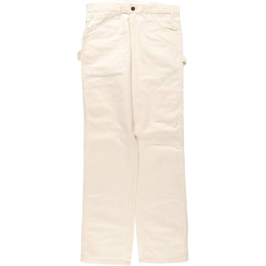 古着 ディッキーズ Dickies 生成り ペインターパンツ メンズw33相当/eaa623203 Dickies（ディッキーズ） 古着 生成り ペインターパンツ メンズw33相当