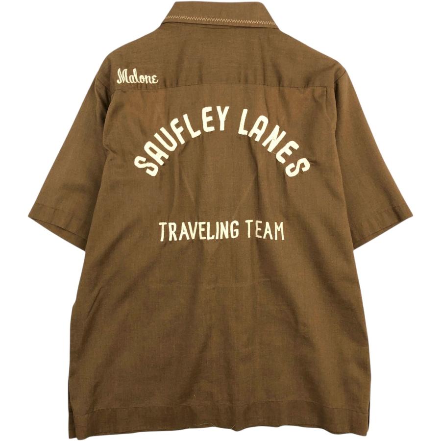 king louie 70〜80s ボーリングシャツ　ヴィンテージ King Louie（キングルイ） 古着 70年代 ワッペンカスタム 半袖