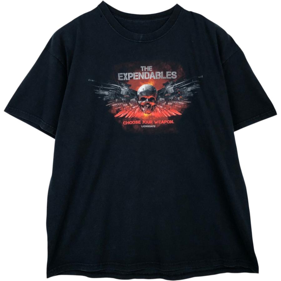 き*ン様 アナコンダ2 映画プロモTシャツ　ムービーTシャツ　パイソンスカル 墨 古着 THE EXPENDABLES エクスペンダブルズ ドクロ柄 スカル柄 映画