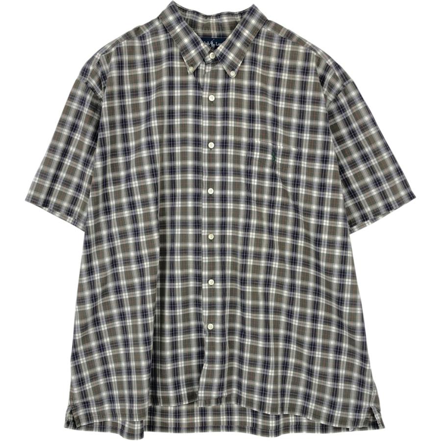 Ralph Lauren GREGGOR ボタンダウンシャツXXL 古着 ラルフローレン Ralph Lauren GREGGOR ボックスシャツ 半袖