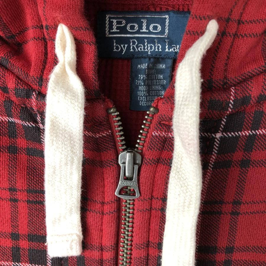 古着 ラルフローレン Ralph Lauren POLO by チェック柄 スウェット